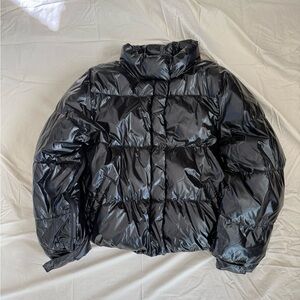 women‘s adaptive seated fit relaxed puffer jacket - A new day  black size xxl